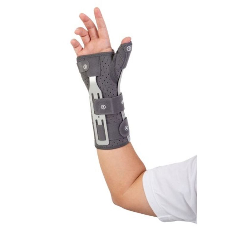 Ortesis De Muneca Con Dedo Pulgar Izquierda Talla S-Blunding Gris