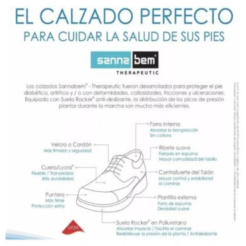Zapato para Diabetico Deportivo Negro Talla 44-Blunding-1