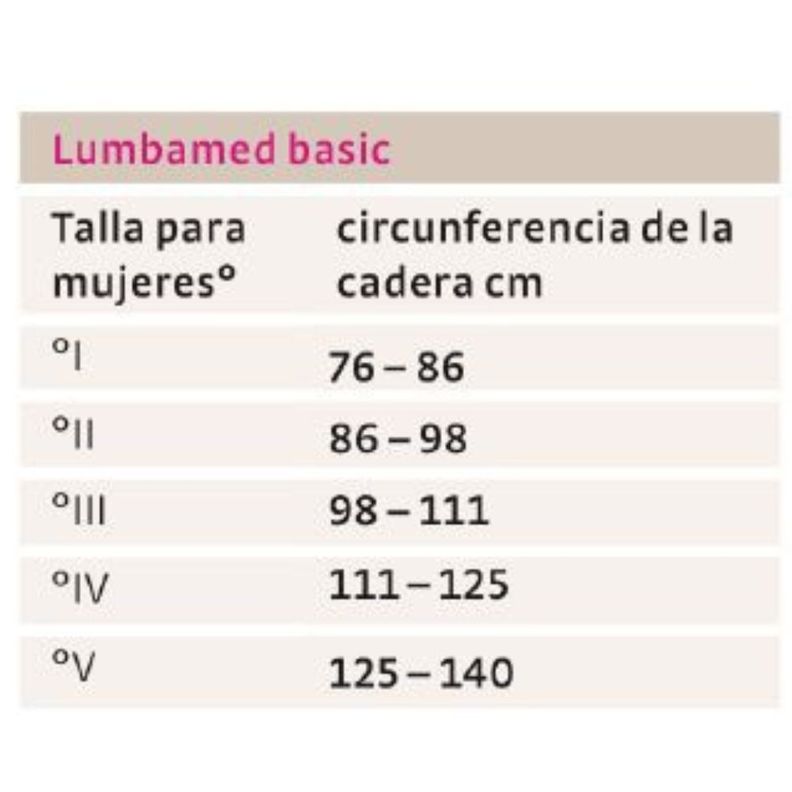 Faja Lumbar Lumbamed Basic For Women Silver Talla V-Blunding-1
