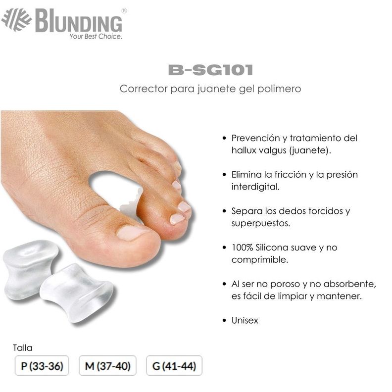 Corrector Para Juanete Gel Polimero Talla M-Blunding-1
