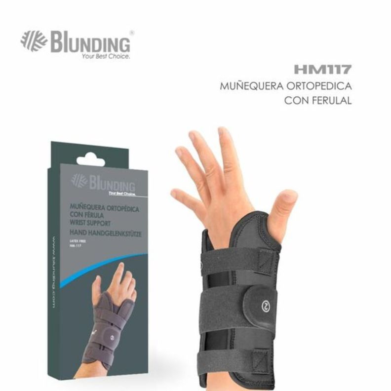 Muñequera Ortopedica Con Ferula Derecha Talla M-Blunding-3