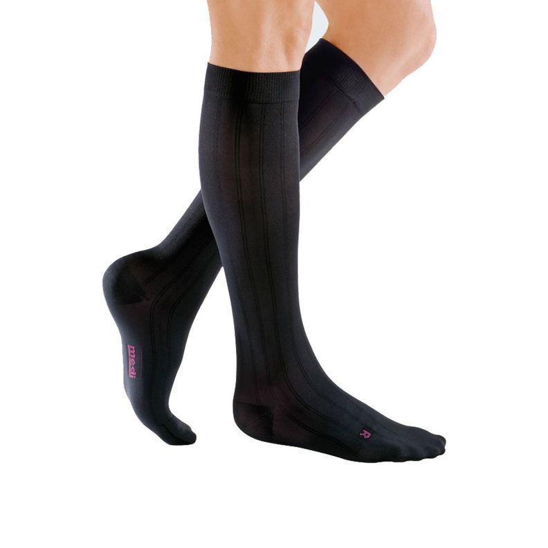 Calcetines de compresion Mediven para hombre Clase 2, Azul Talla III-Medi 3