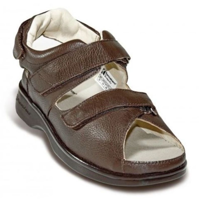Sandalia para diabetico -Color Marron-Talla 45-Blunding Cafe