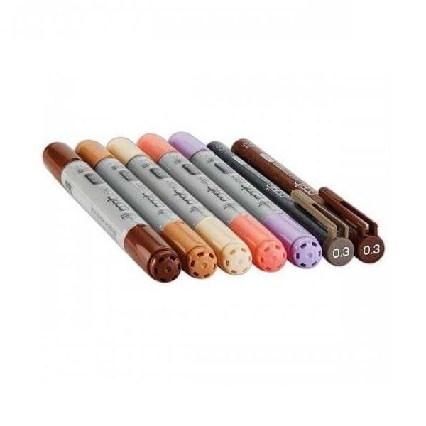 COPIC Ciao Doodle Kit: People (7 Lápices)-1
