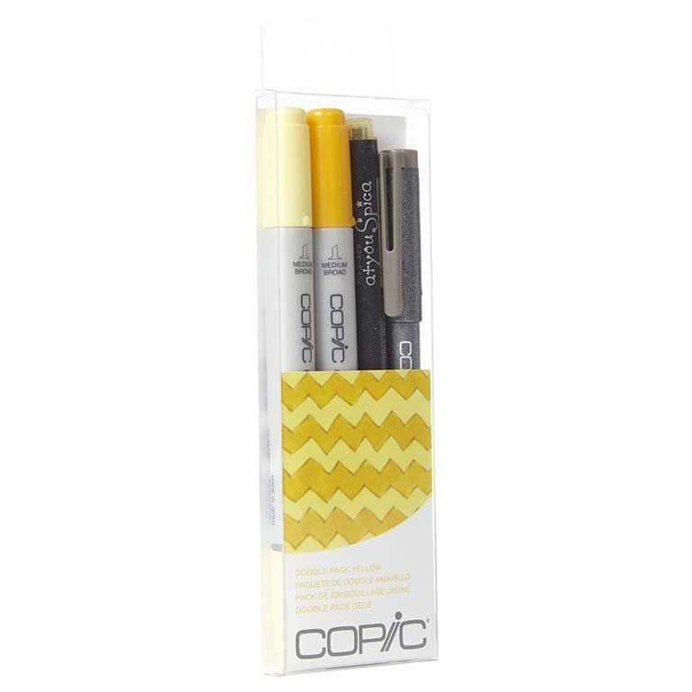 COPIC Ciao Doodle Packs: Yellow (4 Lápices)-0