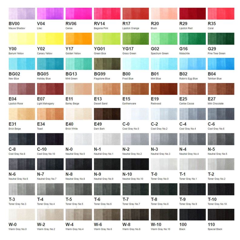 Marker 72 Color Set B-1