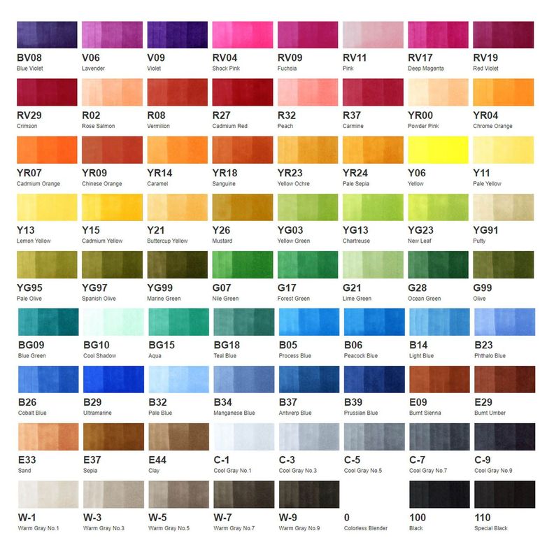 Marker 72 Color Set A-1