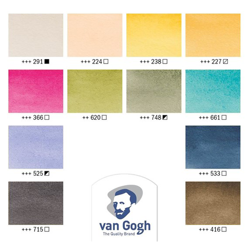 Acuarela pastilla Van Gogh Pocket Box Muted Colors-1