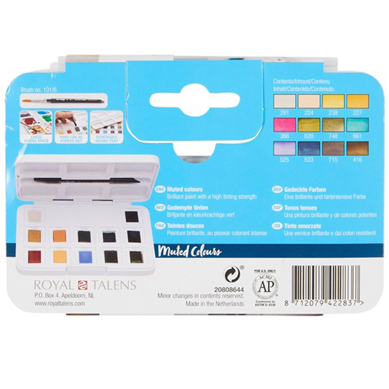 Acuarela pastilla Van Gogh Pocket Box Muted Colors-3