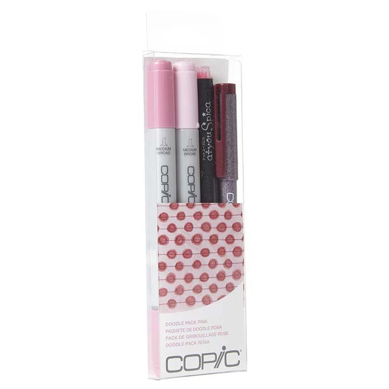 COPIC Ciao Doodle Packs: Pink (4 Lápices)-0