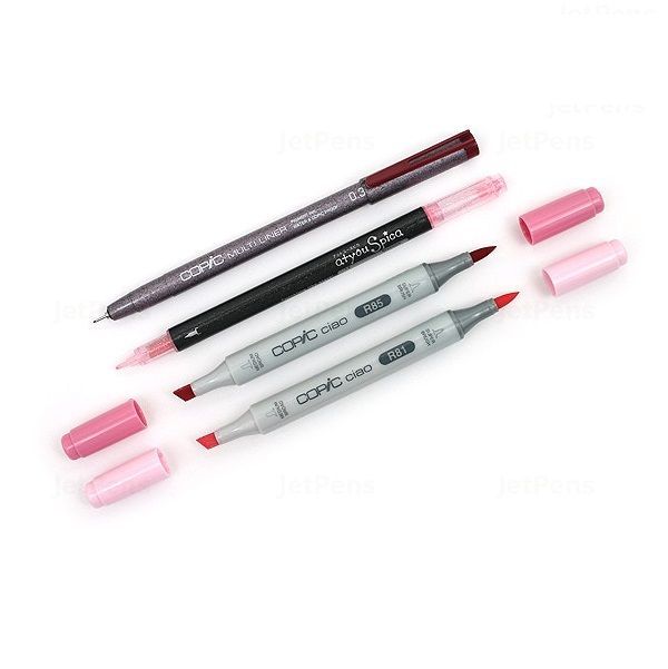 COPIC Ciao Doodle Packs: Pink (4 Lápices)-3