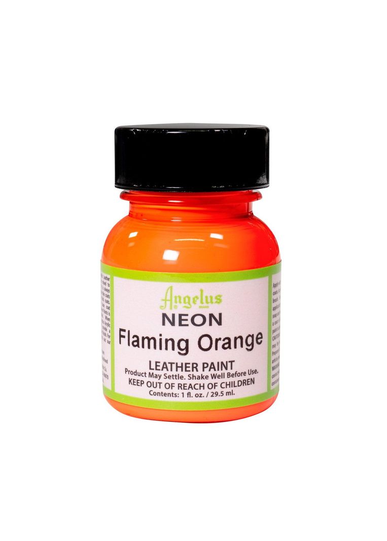 Pintura Cuero Angelus Neon 1 oz 129 Flaming Orange