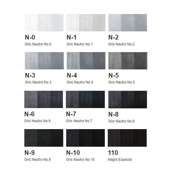Marker 12 Color Set Ng - Neutral Gray-1