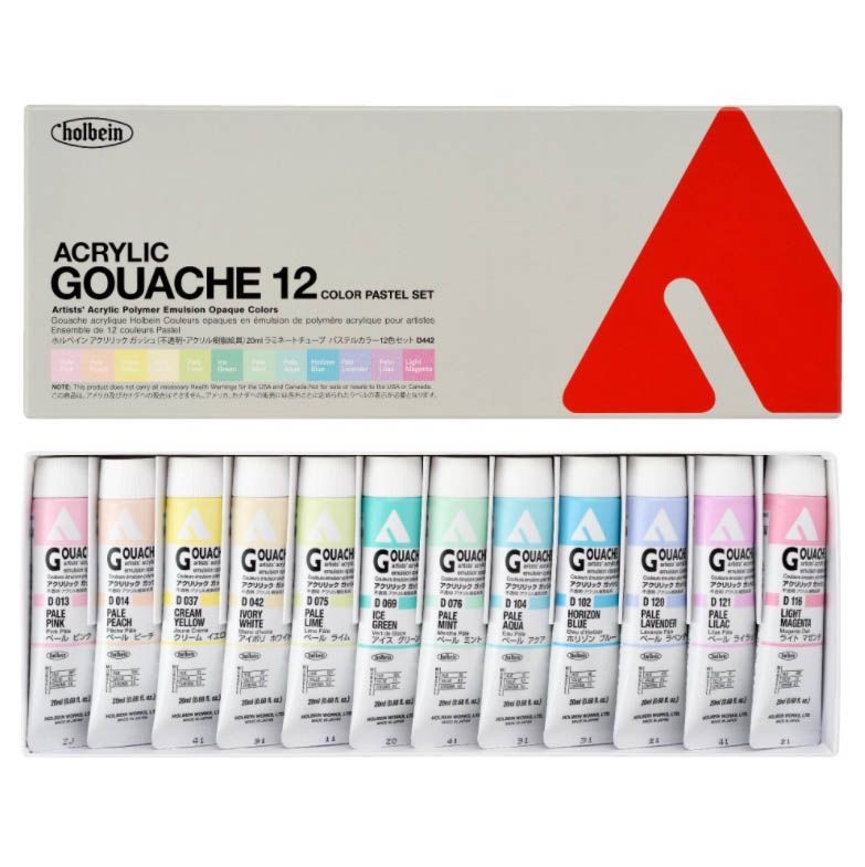 Acryla Gouache 12 un. D442 Pastel-0