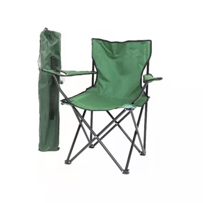 SILLA PLEGABLE CON BOLSO VERDE-2