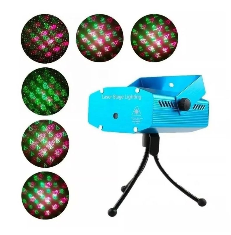 Mini proyector láser holográfico Navidad-0