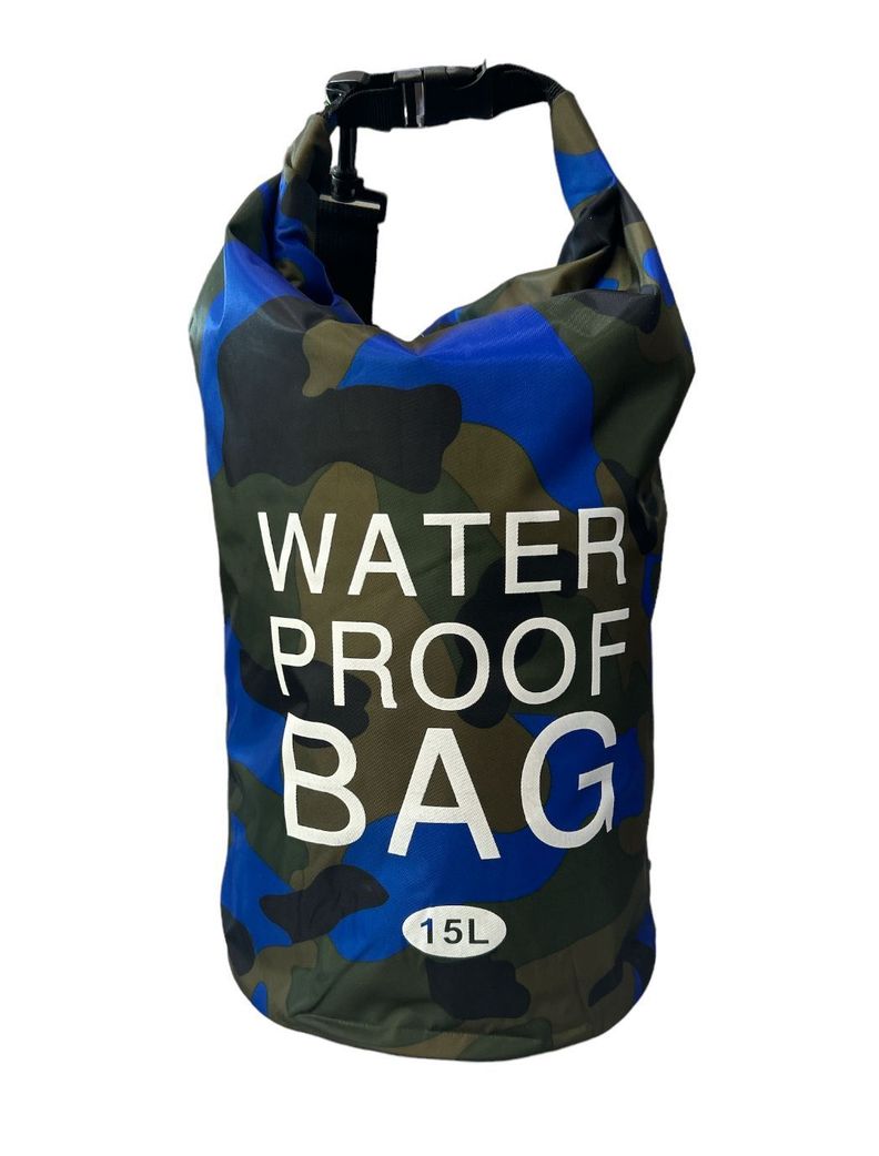 BOLSO RESISTENTE AL AGUA 15 LITROS AZUL-1
