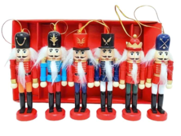 Soldado Cascanueces 12cm Pack 6 Colgante 37052-1