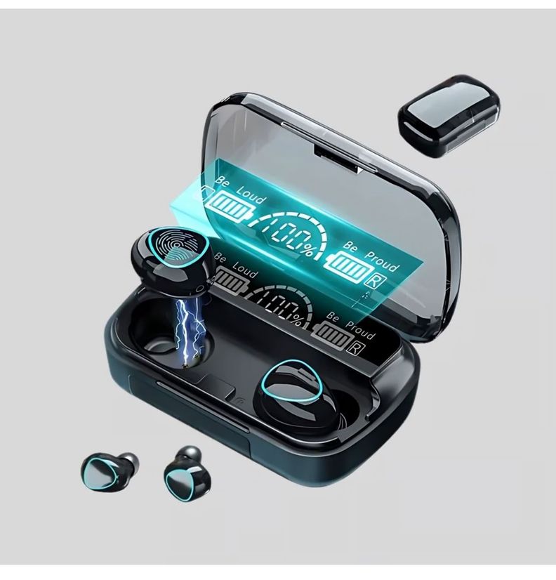 AUDIFONOS TWS BLUETOOTH M10 BATERIA EXTERNA 1200 mAh-1