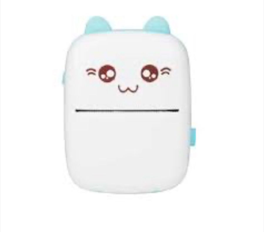 Mini impresora térmica de bolsillo celeste-2