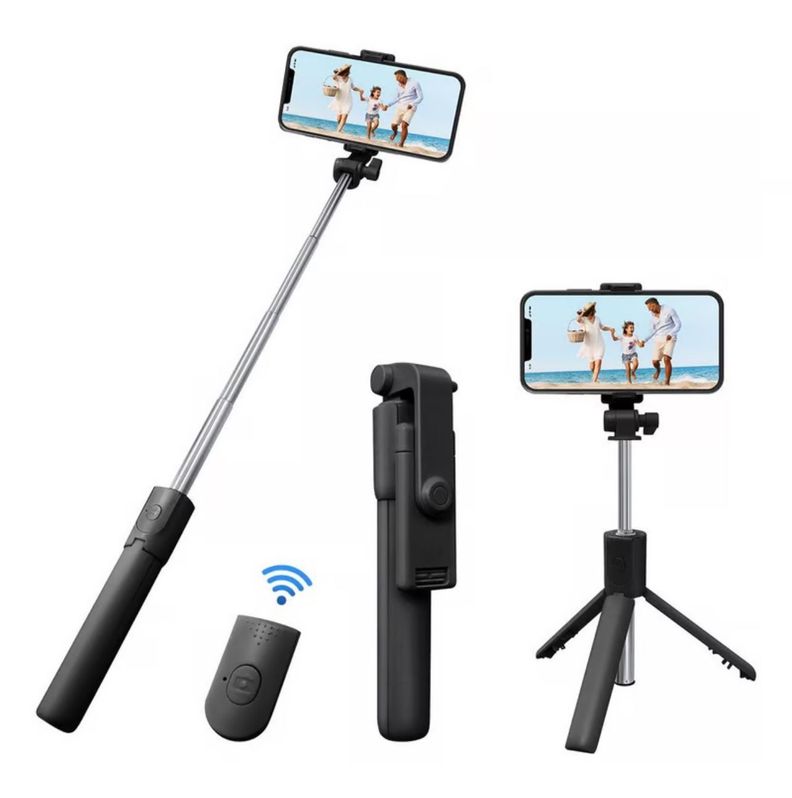BASTON SELFIE 3 EN 1 TRIPODE BLUETOOTH CONTROL XT-02-2