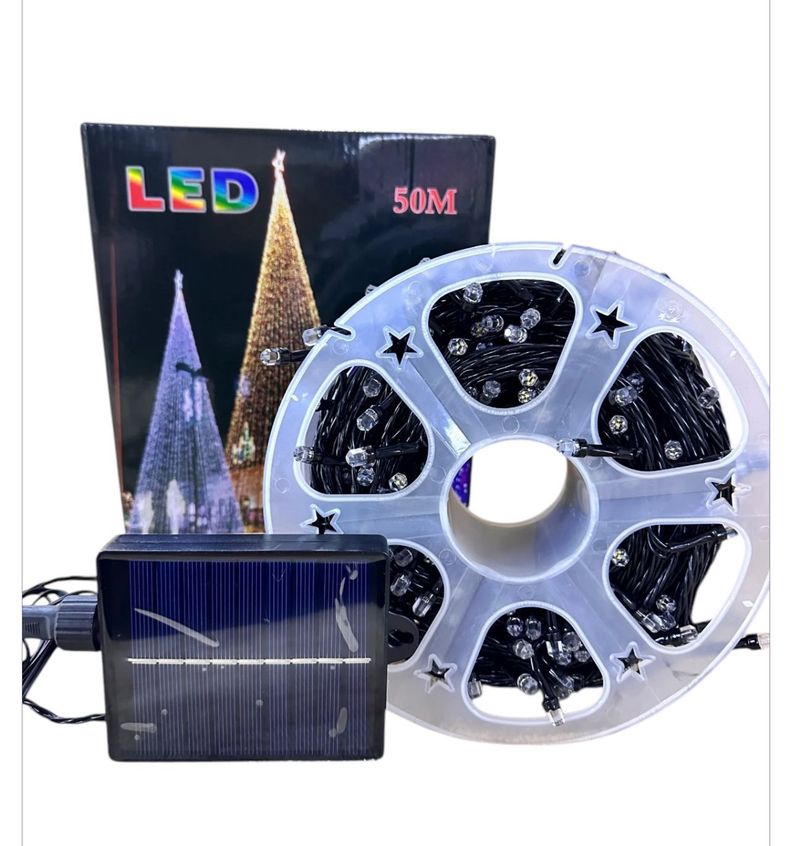 Carrete Solar 240LED Lineales 50mts BLANCA-0
