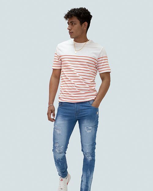 Jean Skinny con Destroyer/ para Hombre-2