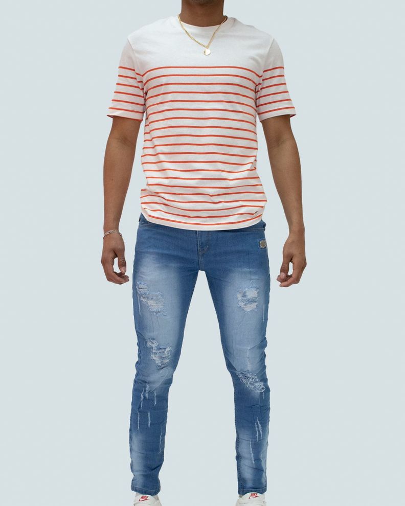 Jean Skinny con Destroyer/ para Hombre-0