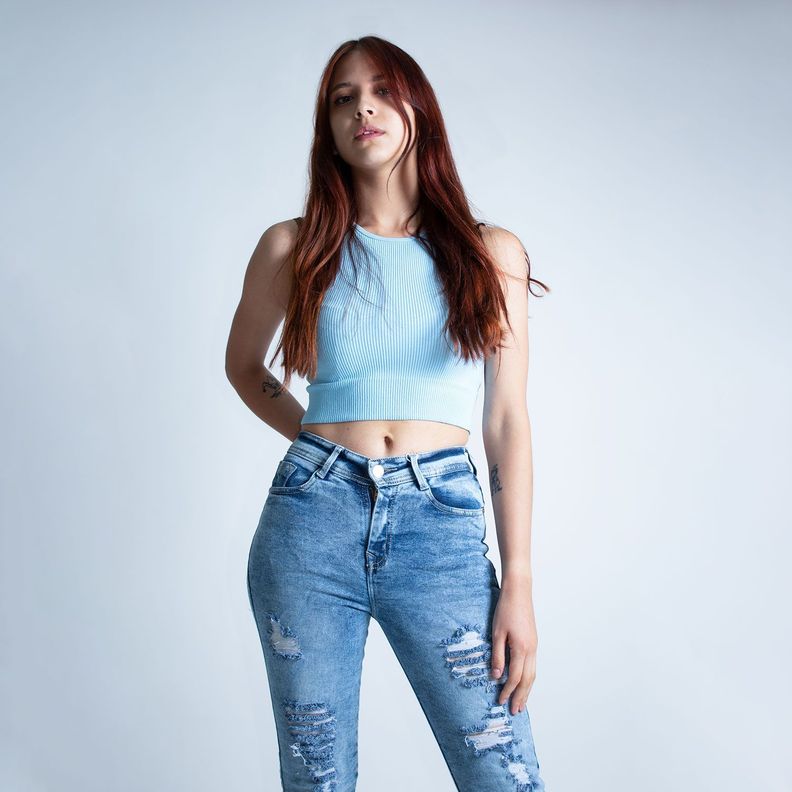 Jean Mujer Skinny Tiro Alto-3