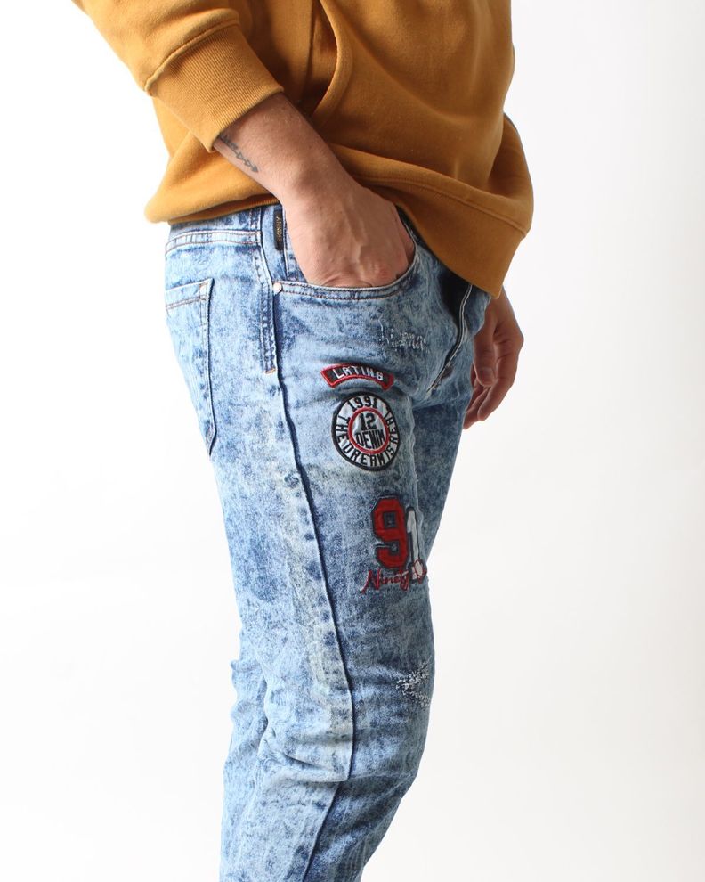Jean Skinny Azul para Hombre-0