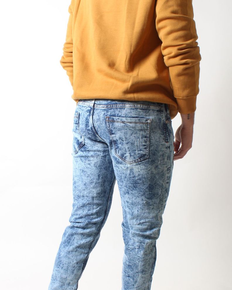 Jean Skinny Azul para Hombre-3