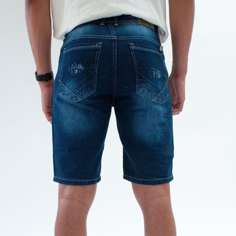 Bermuda Denim Destroyer y Parches-1