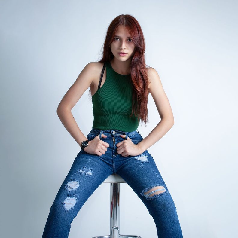 Jean Mujer Skinny Tiro Alto-0