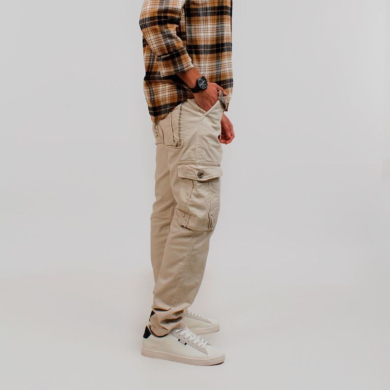 Pantalón Cargo Hombre-0