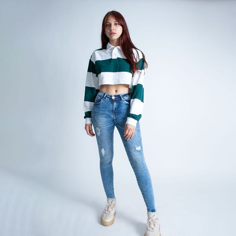Jean Mujer Skinny Tiro Alto-2