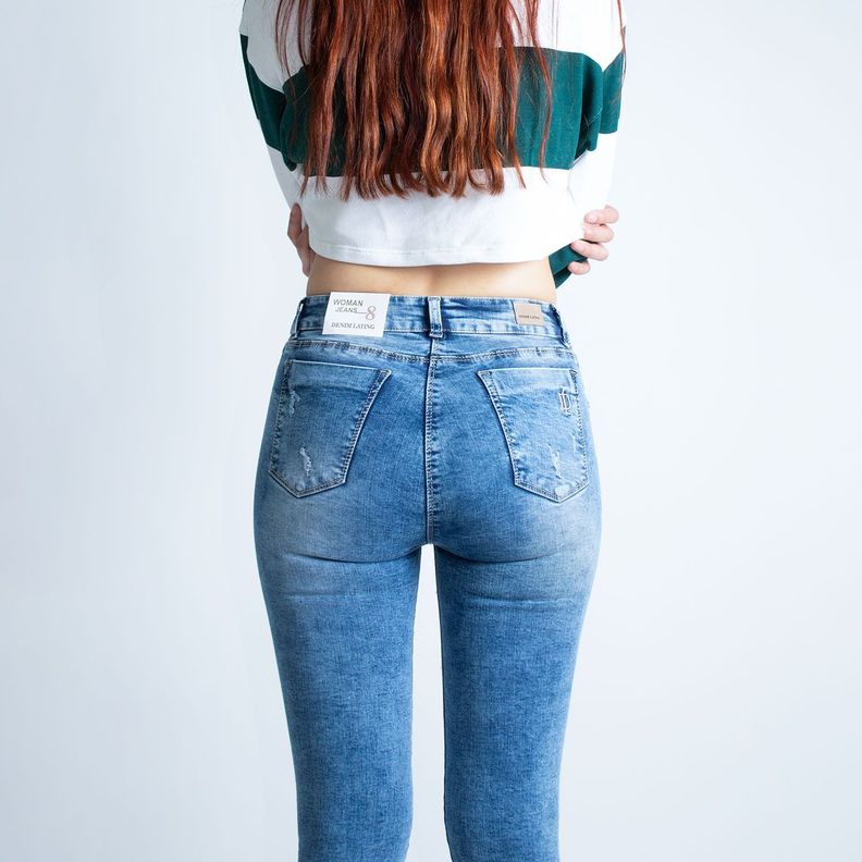 Jean Mujer Skinny Tiro Alto-5