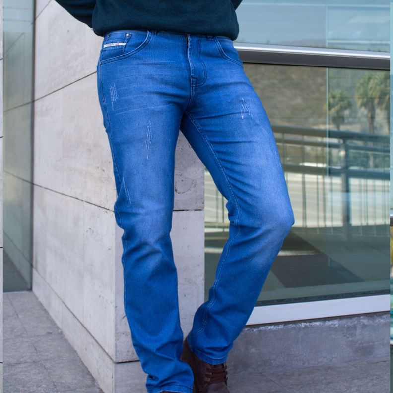 Jean Azul Confort Slim Fit-1