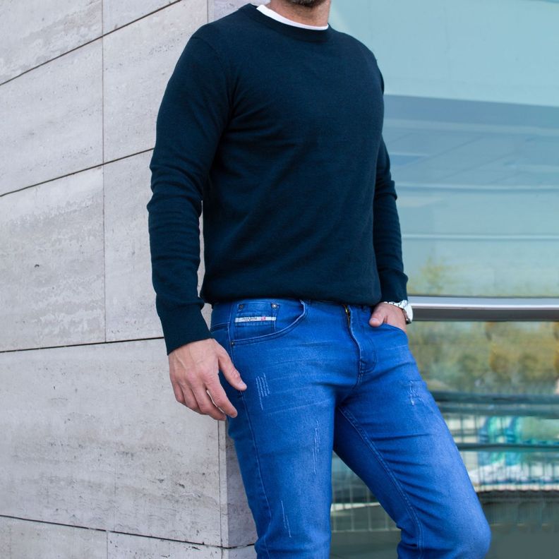 Jean Azul Confort Slim Fit-3