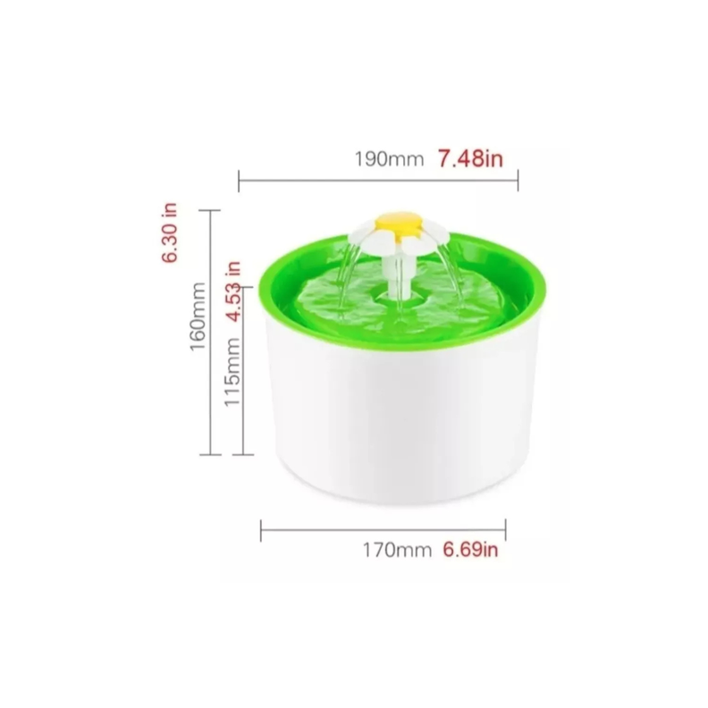 Bebedero Eléctrico De Agua 1.6lts Para Perros Y Gatos-4