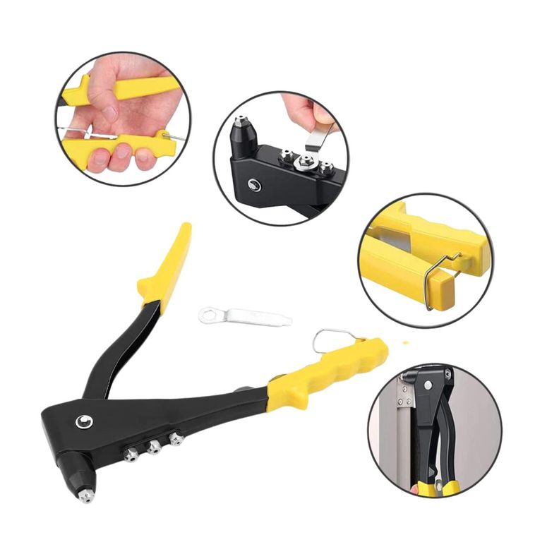 Remachadora Manual 24cm Multiples Medidas Acero Ferreteria-2
