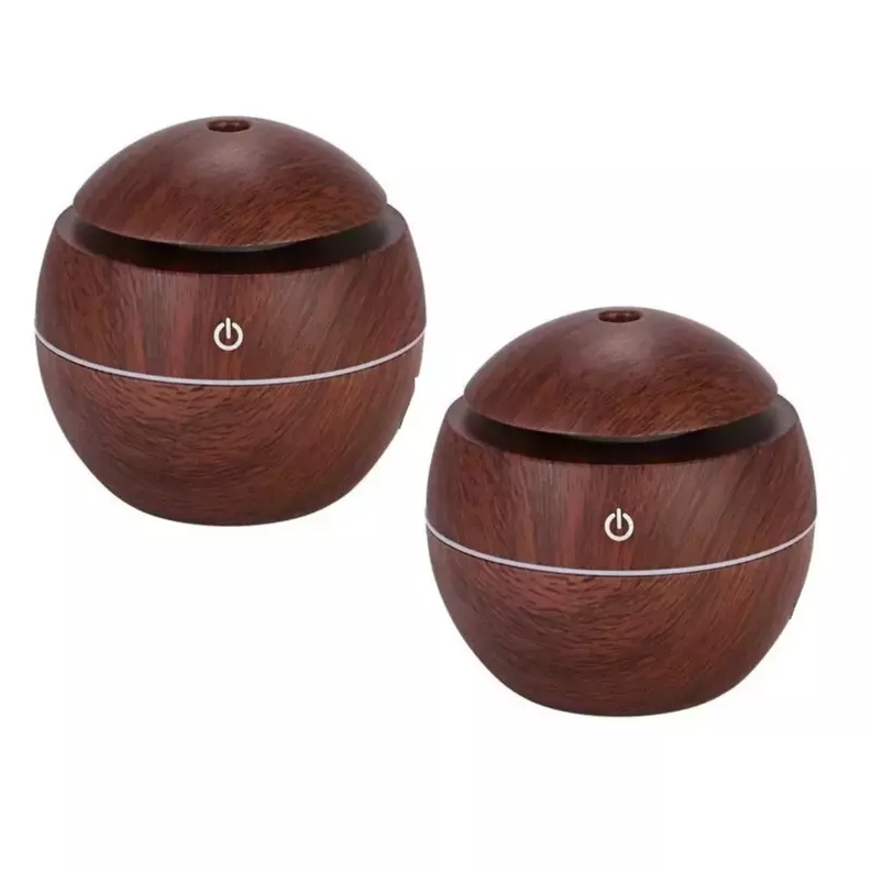 Pack 2 Humidificador Aromatizador Oscuro Led + 12 Esencias-3