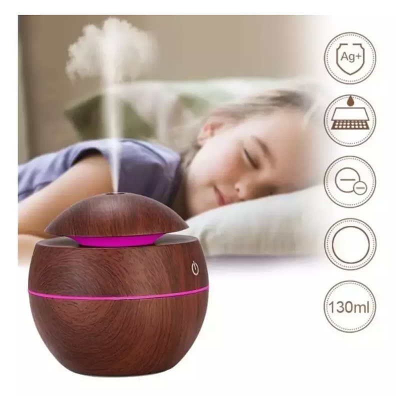 Pack 2 Humidificador Aromatizador Oscuro Led + 12 Esencias-4
