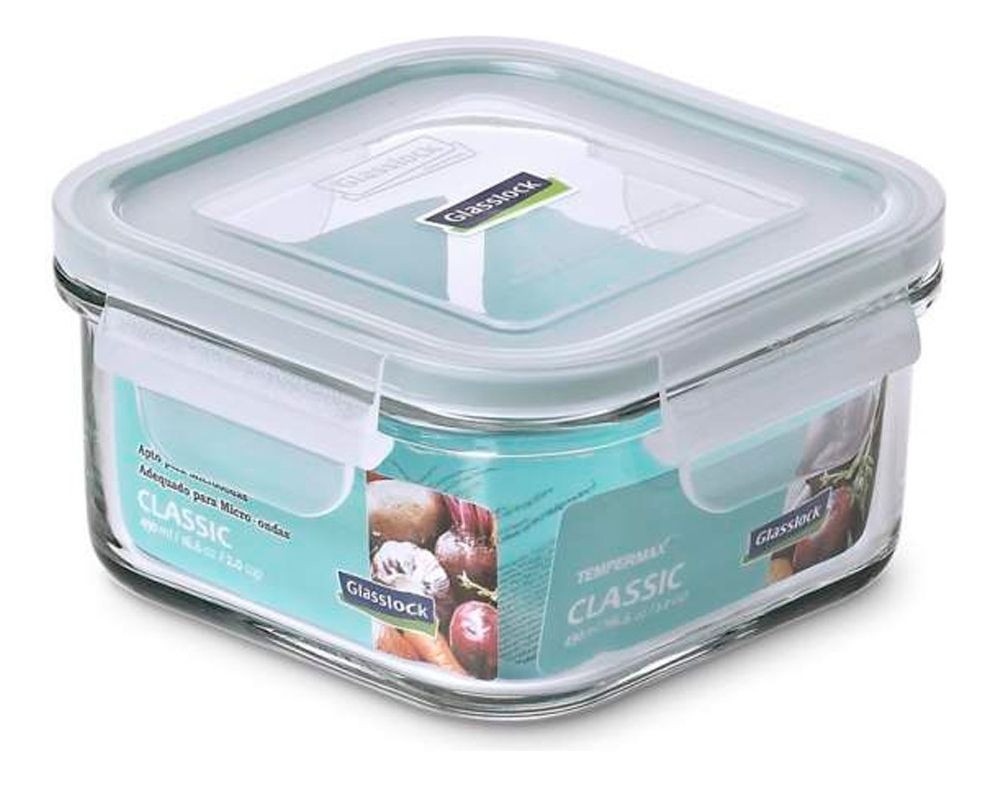 Contenedor Hermetico Vidrio Cuadrado 2600 ml Glasslock-1