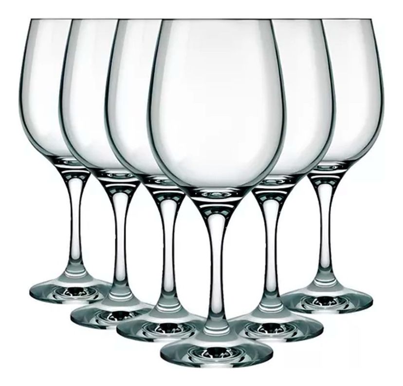Set 6 Copas Barone Para Degustacion Vinos Agua Nadir 600 Ml-0