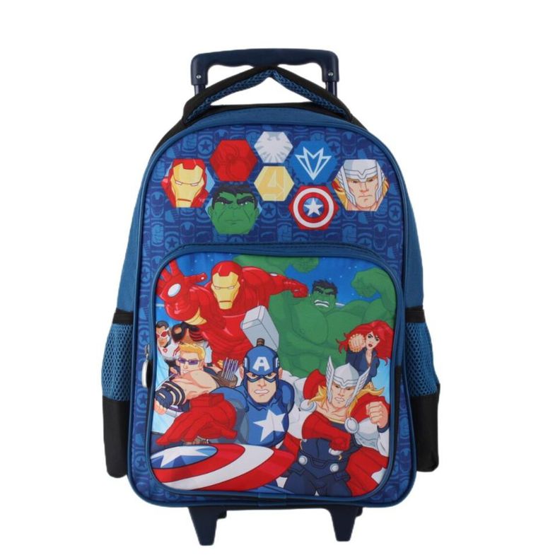 Pack 3 Piezas Mochila Escolar Superhéroes Niños Set Completo-1