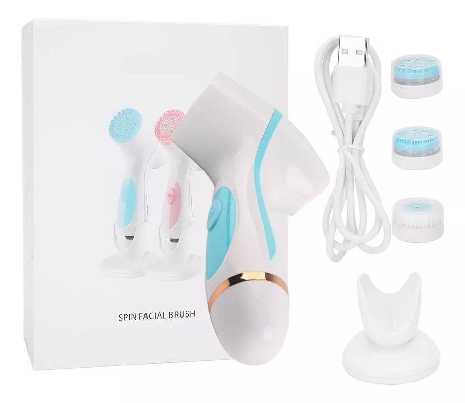 Cepillo Limpieza Facial Masajeador Silicona 3 En 1-3