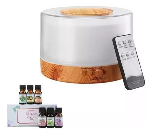Humidificador Difusor Aromaterapia 500 Ml + Esencias-0