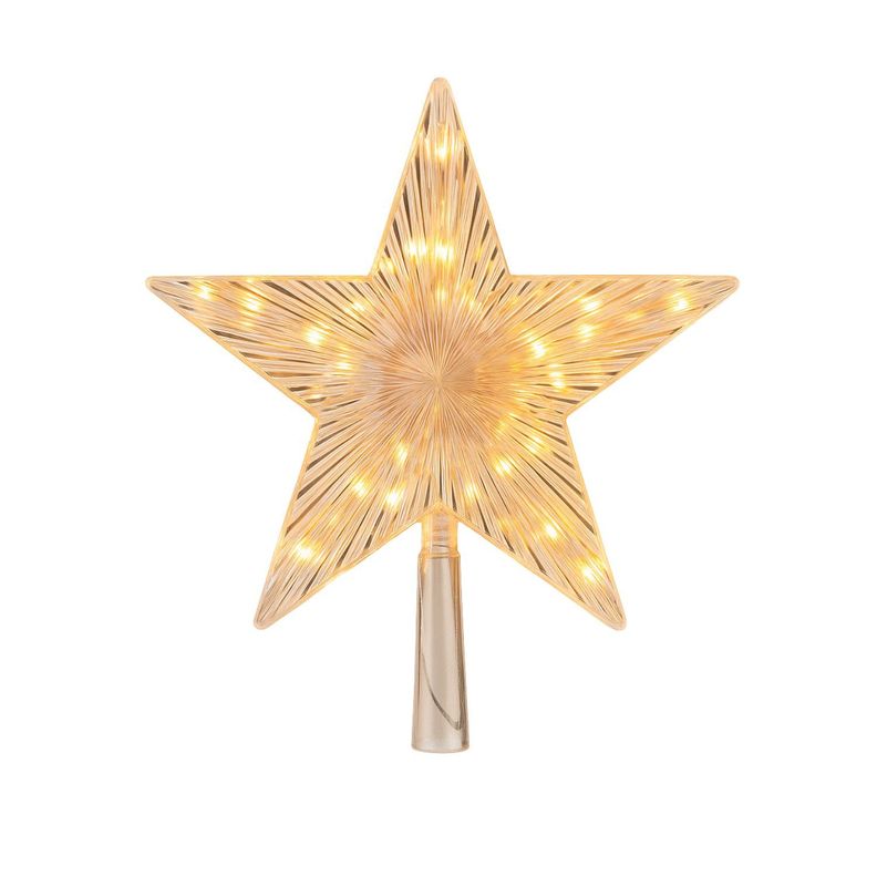 Estrella Punta Arbol Led Calida 15cm Navidad Decoracion