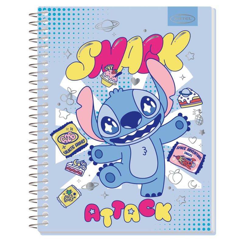 Pack 4 Cuadernos Espiral Diseño Divertido Personaje Azul-1