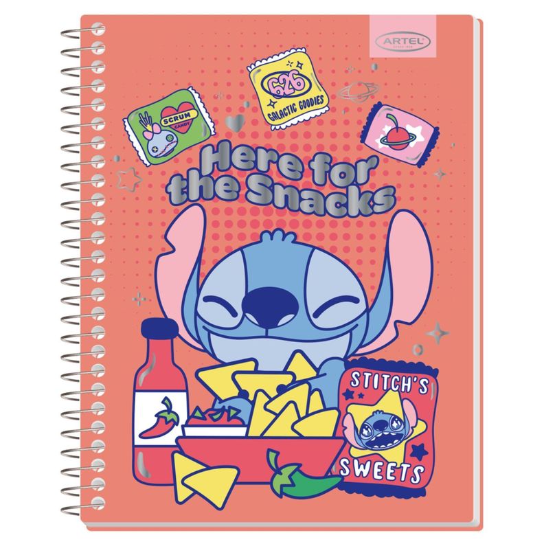 Pack 4 Cuadernos Espiral Diseño Divertido Personaje Azul-2